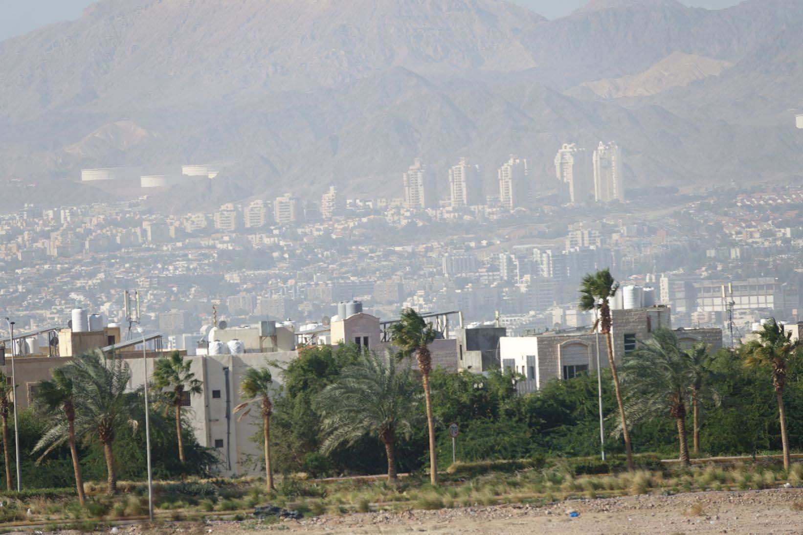 aqaba und nachbarort in israel
